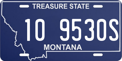 MT license plate 109530S