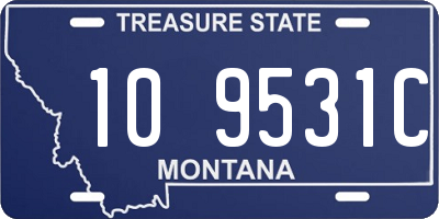 MT license plate 109531C