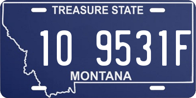 MT license plate 109531F