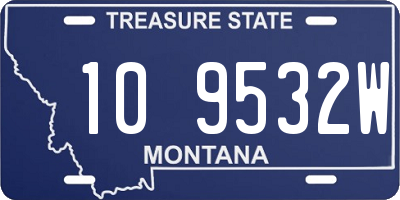 MT license plate 109532W