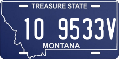 MT license plate 109533V