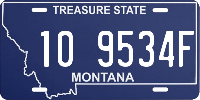 MT license plate 109534F