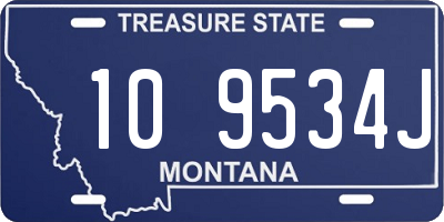 MT license plate 109534J