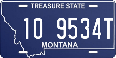 MT license plate 109534T