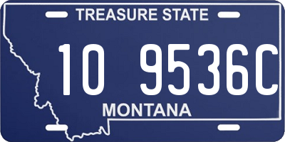 MT license plate 109536C