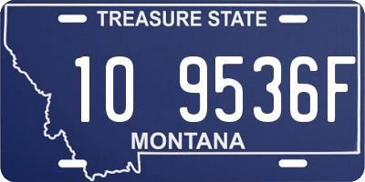 MT license plate 109536F