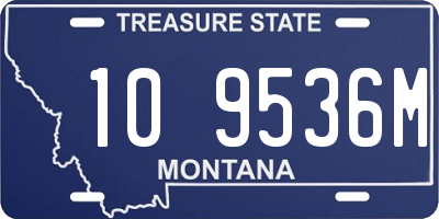 MT license plate 109536M