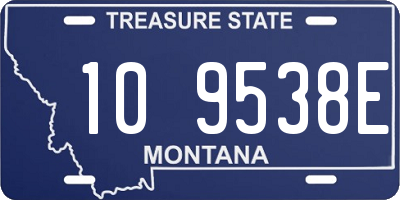 MT license plate 109538E