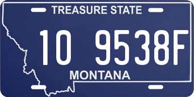 MT license plate 109538F