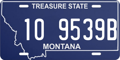 MT license plate 109539B