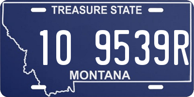 MT license plate 109539R