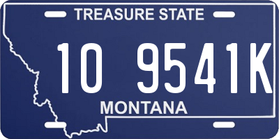 MT license plate 109541K