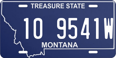 MT license plate 109541W