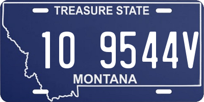 MT license plate 109544V