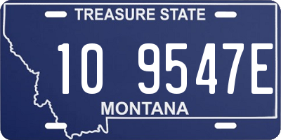 MT license plate 109547E