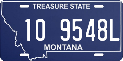 MT license plate 109548L