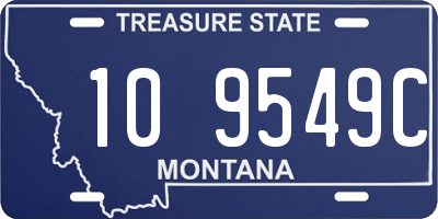 MT license plate 109549C