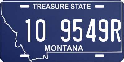 MT license plate 109549R