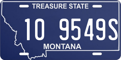 MT license plate 109549S