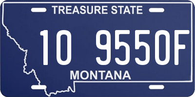 MT license plate 109550F