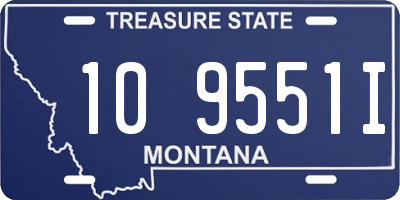 MT license plate 109551I