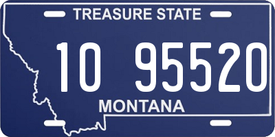 MT license plate 109552O