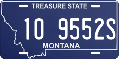 MT license plate 109552S