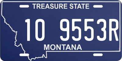 MT license plate 109553R