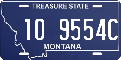 MT license plate 109554C