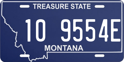 MT license plate 109554E