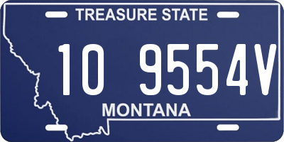 MT license plate 109554V