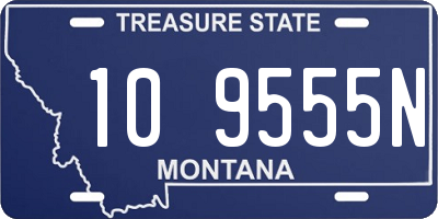 MT license plate 109555N