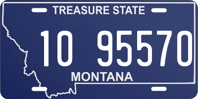 MT license plate 109557O