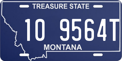 MT license plate 109564T