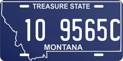 MT license plate 109565C