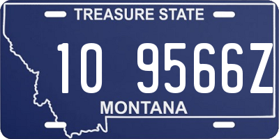 MT license plate 109566Z