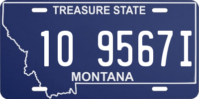 MT license plate 109567I