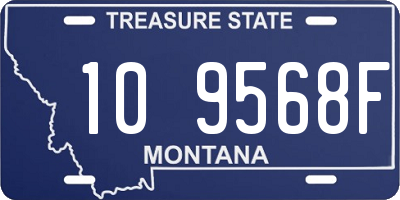 MT license plate 109568F