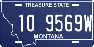 MT license plate 109569W