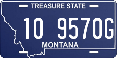 MT license plate 109570G