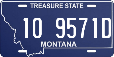 MT license plate 109571D