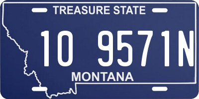 MT license plate 109571N