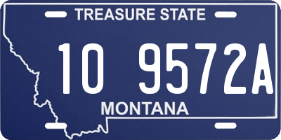 MT license plate 109572A