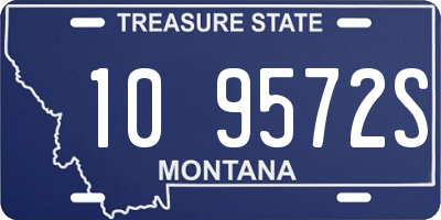 MT license plate 109572S