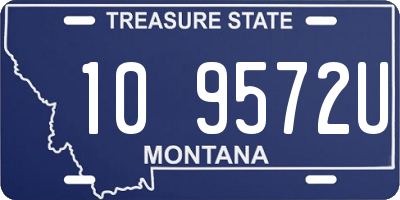 MT license plate 109572U