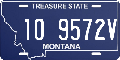 MT license plate 109572V