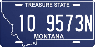 MT license plate 109573N