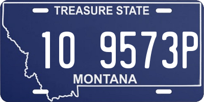 MT license plate 109573P