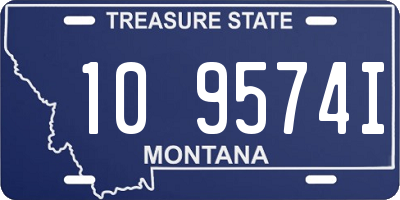 MT license plate 109574I