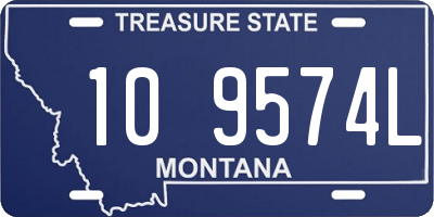 MT license plate 109574L